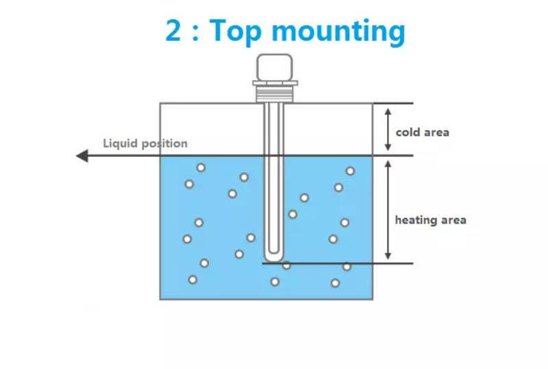 Titanium Immersion Heater Pemasangan atas Titanium Immersion Heater Top mounting
