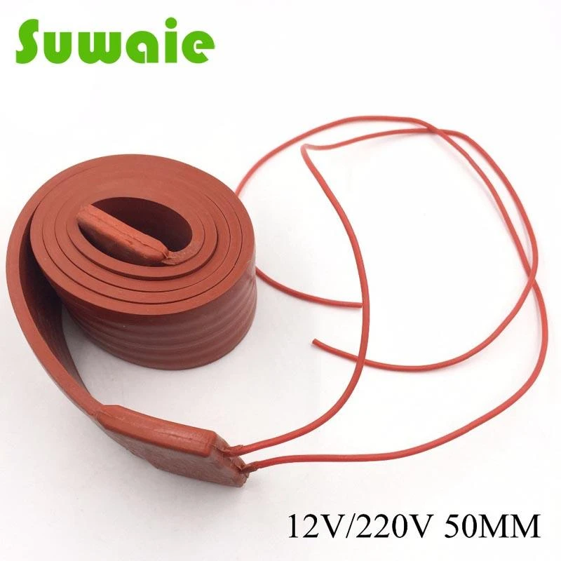 Karet Silikon Fleksibel Pemanas Sabuk Pipa Pemanas Flexible Silicone Rubber Heating Belt Pipe Heaters